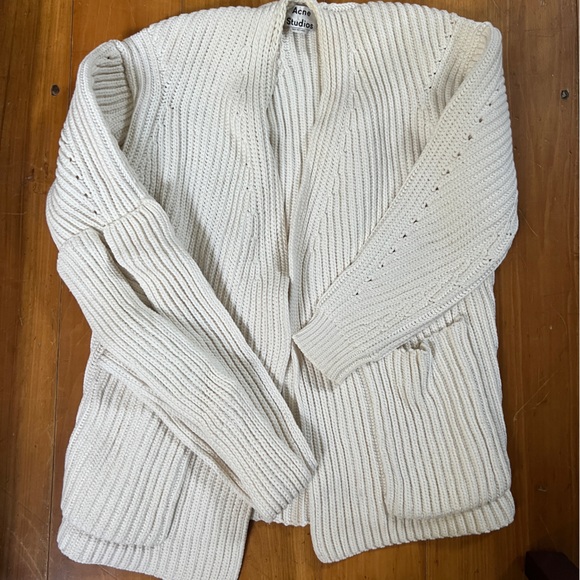 White Wrap Sweater - Picture 4 of 4